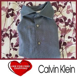 Calvin Klein Oxford Slim Fit Button Dress Shirt